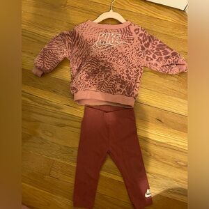 Baby Nike sweatshirt and legging set